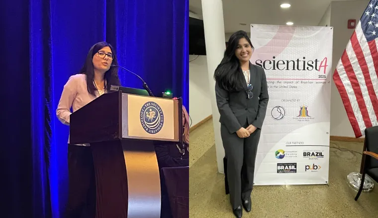 Jade Iwasaka-Neder apresentando na RSNA
